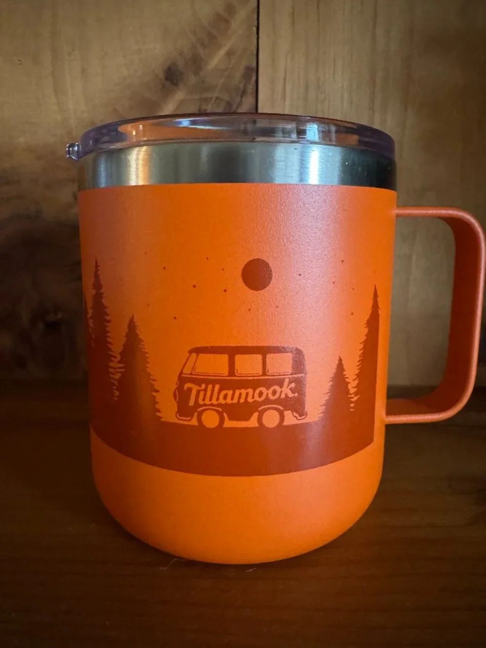 Tillamook Iconic Orange Yum Bus Thermal Mug 12 oz